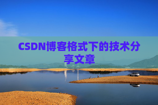 CSDN博客格式下的技术分享文章